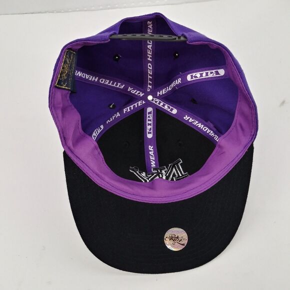 New York Dark Purple Black Snapback Premium Headwear Cap Hat KIPA - Picture 8 of 9